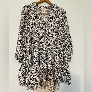 Zara Black & White Mini Dress